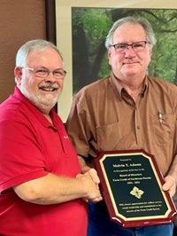 President/CEO Rick Bitner with Mr. Melvin T. Adams